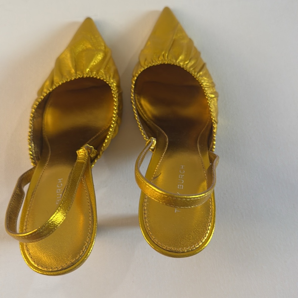 Tory Burch Gold Heels - Picture 15 of 15